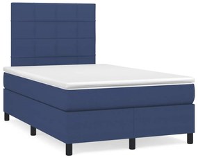 Giroletto A Molle Con Materasso Blu 120x190 Cm İn Tessuto /
