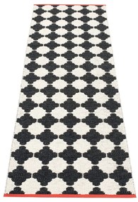 Passatoia da interno/esterno bianca e nera 70x225 cm Marre Black Coral – Pappelina