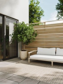 benuta Basic Tappeto per interno ed esterno Kaleo Cream/Beige 200x300 cm - Tappeto outdoor per balcone, terrazzo e giardino
