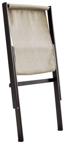 Sedia pieghevole Nero/Lino Beige Boogie - Karup Design