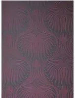 Farrow & Ball Carta da parati Lotus - Brinjal/ Off-Black
