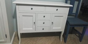 Credenza Touliper classica in legno bianco