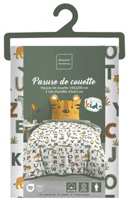 Set copripiumino e federa da bambini in cotone per letto singolo 140x200 cm Tigry – douceur d'intérieur