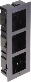 Hikvision - DS-KD-ACF3/Plastic Cassetta da incasso 3 Moduli - Completa di Cornice