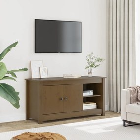 Mobile Porta Tv Ambra 103x36,5x52 Cm İn Legno Massello Di Pino /