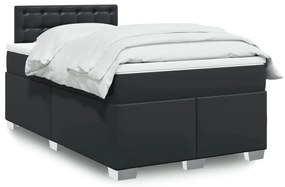 Giroletto A Molle Con Materasso Nero 120x190 Cm İn Similpelle /