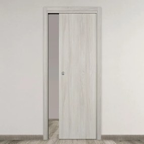 Porta scorrevole Elm olmo chiaro L 60 x H 210 cm reversibile
