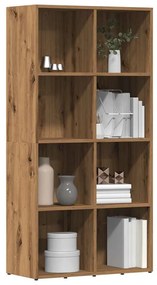 Libreria Rovere Artigianale 66x30x130 Cm Legno Multistrato /