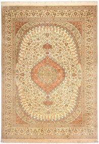 Cashmere Silk Tappeto 170 x 240 Beige (Indian) Annodato A Mano