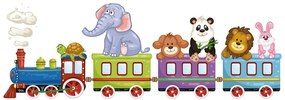 Carta da parati – Trenino con animali