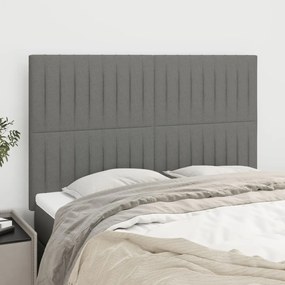 Testiere 4 Pz Grigio Scuro 72x5x78/88 Cm İn Tessuto /