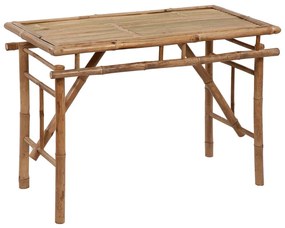 Tavolo da giardino pieghevole 115x50x75 cm bambù