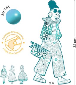 Disegni da colorare per piccoli stilisti - Rebekka & amiche