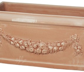 Fioriera FESTONATA in terracotta terracotta H 37 cm L 82 x P 37 cm