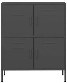 Armadietto antracite 80x35x101,5 cm in acciaio