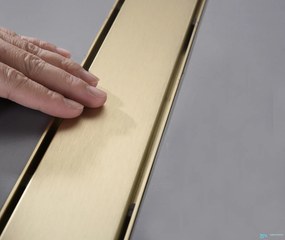 Canalina di scarico EYN GBK1004 in oro opaco, 60 o 80 cm — 60 cm