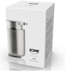 Dispenser per sapone color argento opaco in acciaio inox 300 ml Ume – Zone
