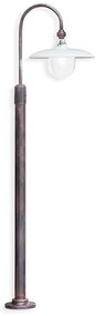 Palo Esterno Classico Campobasso Metallo Ceramica Nero Sfumato Rame 1 Luce E27