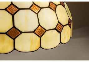 Brilagi - lampadario Tiffany in vetro colorato sospeso a catena DORAN 2xE27/60W/230V