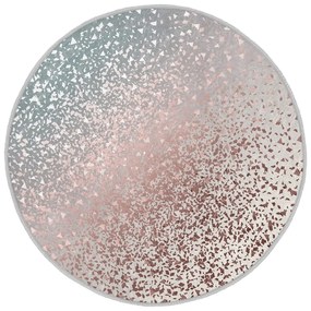 Tappeto rotondo lavabile di colore grigio-rame adatto per aspirapolvere robot ø 80 cm Comfort - Mila Home