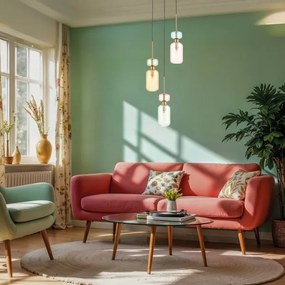 Lampadario a sospensione con filo MOLLY 3xE14/40W/230V diametro 38 cm colorato