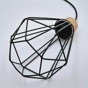 Brilagi - Lampadario a sospensione con filo WOODY BASKET 1xE27/60W/230V quercia