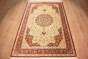 Ghom Tappeto 200 x 130 (Iran) Annodato A Mano