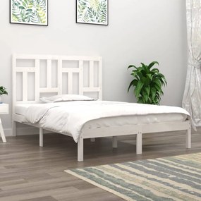 Giroletto Senza Materasso Bianco 140x200 Cm Legno Massello Pino /