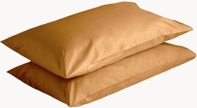 Set di 2 federe in percalle di cotone Caramel