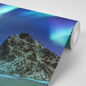 Carta da parati autoadesiva – Aurora boreale in Norvegia