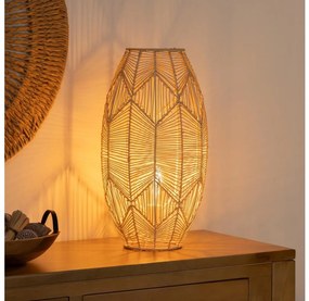 Atmosphera - Lampada con piedistallo KITA 1xE27/40W/230V rattan