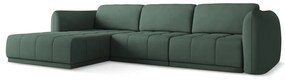 Divano angolare verde (con penisola a sinistra) Hoku – Makamii