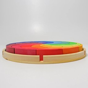 Grimm's - Puzzle in legno - grande spirale colorata - 72 pz