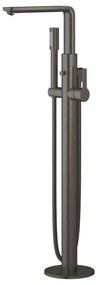 Rubinetto per vasca getto laminare cristallino Lineare nero spazzolato GROHE