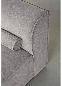 Divano angolare componibile in grigio chiaro (con penisola a destra) Flex Felix – Miuform