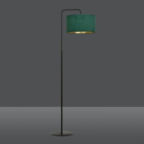 Piantana Contemporaneo Ganesha Acciaio Nero Verde 1 Luce E27 Ip20