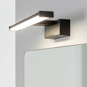 Brilagi - Specchio da bagno con luce LED VESTRA, 6 W/230 V, 30 cm, IP44, nero