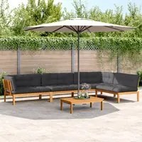 Set Divano Pallet Giardino 5pz con Cuscini Massello Acacia 3209511