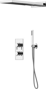 Kit incasso doccia Soffio cromo termostatico a 3 vie