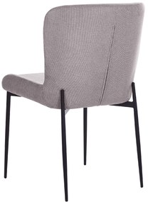 Set di 2 sedie tessuto grigio scuro ADA Beliani