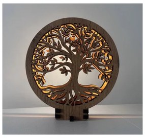 Li-Go 23577/DUB2 - LED Lampada da tavolo decorativa dimmerabile LED/12W/230V 20x22 cm rovere