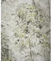Tapete Lochwood von Osborne & Little - Charcoal/ Gold