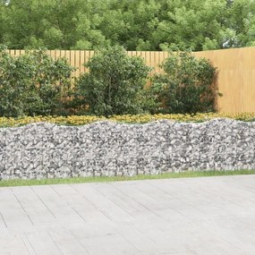 Gabbione Ad Arco Con Letto Rialzato 800x100x100cm Ferro Zincato /