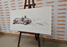 Quadro su tela – Auto da corsa retrò