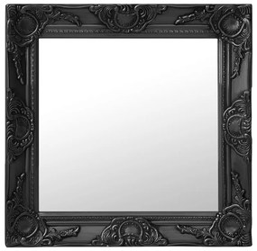 Specchio da Parete 50x50 cm Nero