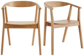 Sedie scandinave in legno (set di 2) BAHIA