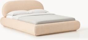 Letto imbottito in bouclé Alba