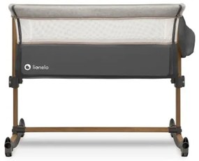 Lionelo - Culla per bambini 3in1 LEONIE grigio/nero
