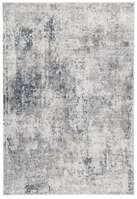 Tappeto Monfort A Dark Beige astratto in polietilene grigio / argento, L 150 x L 80 cm