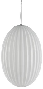 Lampadario a sospensione con filo BRAGA 1xE27/60W/230V bianco